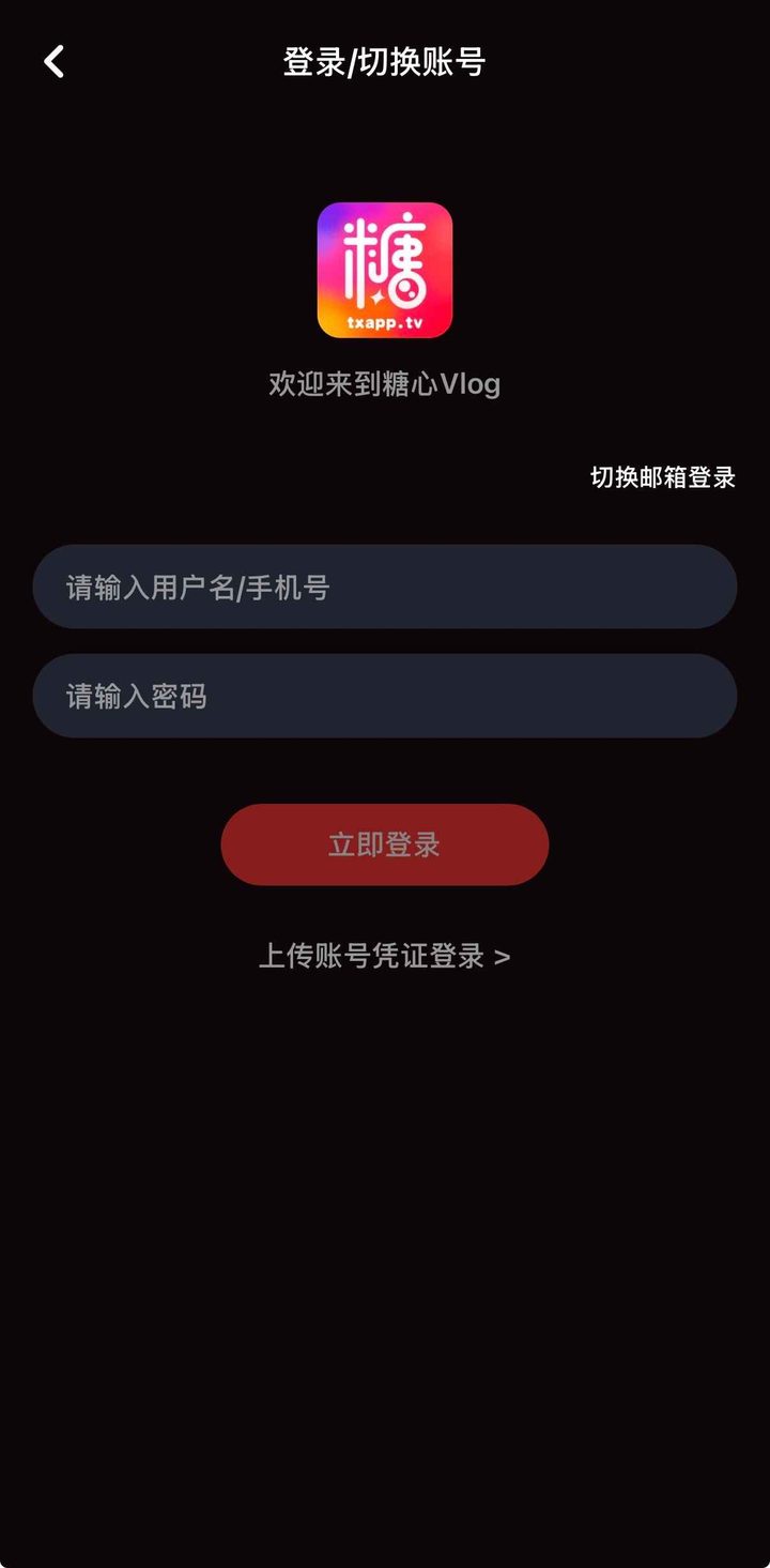 登录表单字段示意